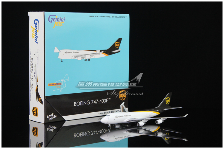 GeminiJets GJUPS2081 联合包裹UPS B747-400F N580UP 1:400 开鼻