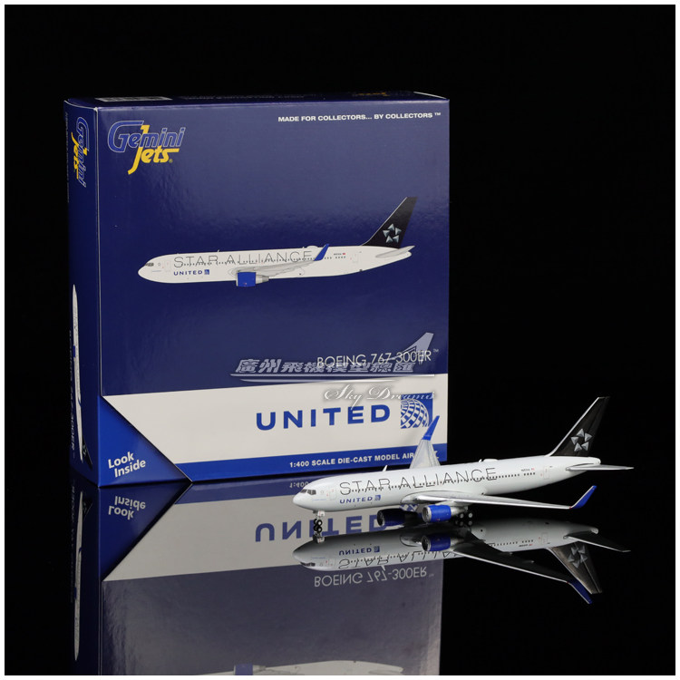 美国联合航空B767-300ER飞机模型