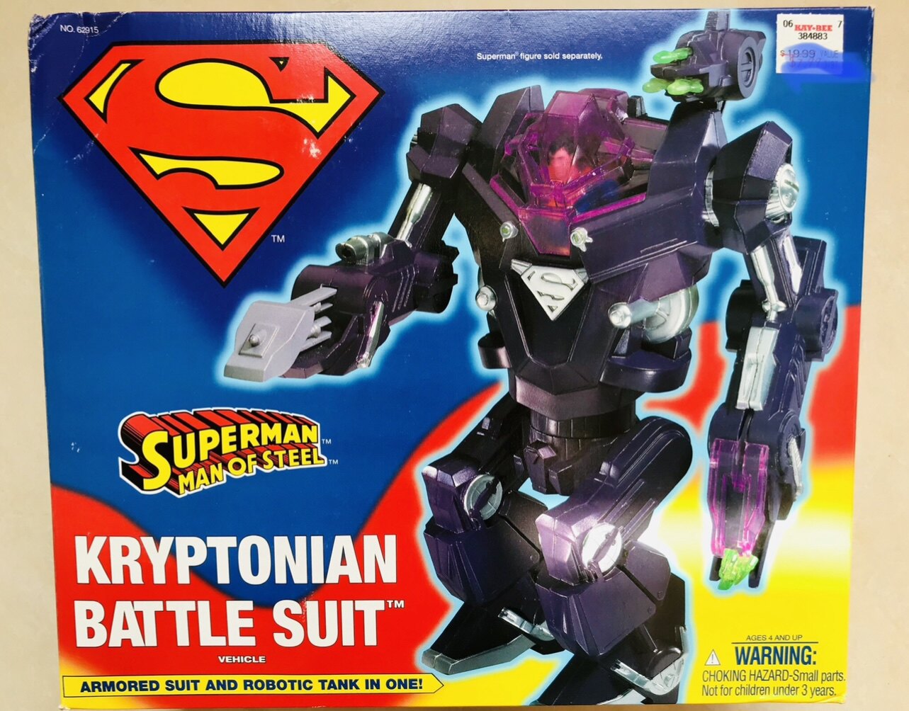 全新现货 Kenner 超人 Superman 动画版 超人机甲套装玩具 绝版