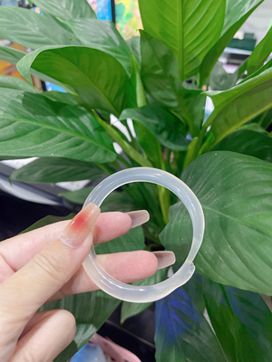 天然玛瑙玉髓蛇形特色手镯高冰透香槟高货孤品