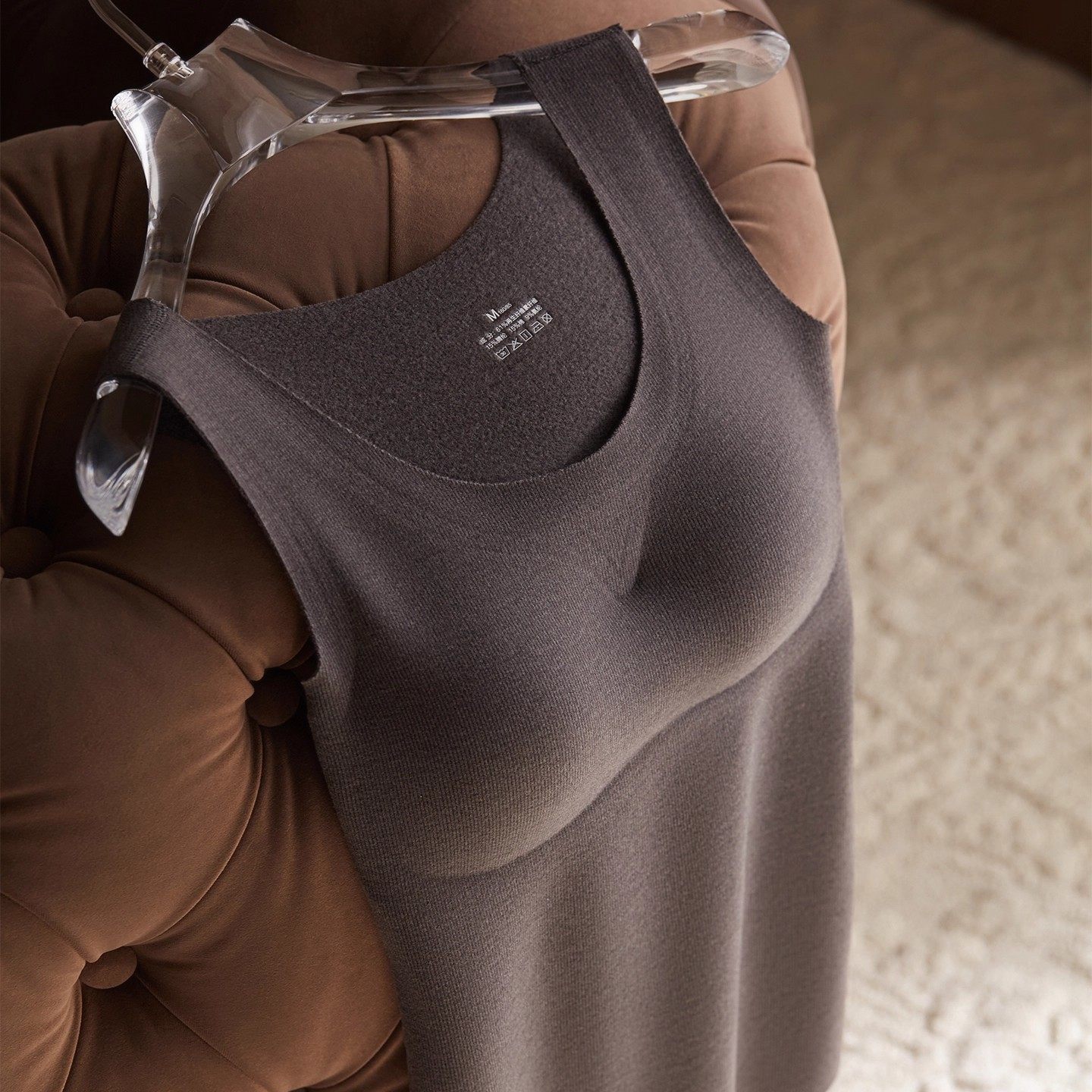 德绒保暖吊带背心女加绒加厚自发热带胸垫秋冬无痕抗菌打底上衣,女士内衣/男士内衣/家居服,保暖背心,淘宝优惠券,粉丝福利购,淘宝优惠卷