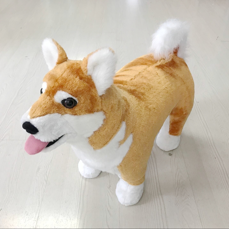 日本柴犬可爱公仔毛绒玩具小狗玩偶仿真动物包邮可坐狗狗厂家直销