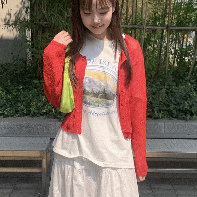 六0628韩国正品heylady-17800 针织衫区原宿可爱简约夏季学院正品