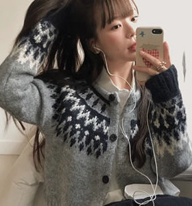 五1125韩国直邮vin-vle- 针织衫区5066268通勤端庄纯色瑞丽正品