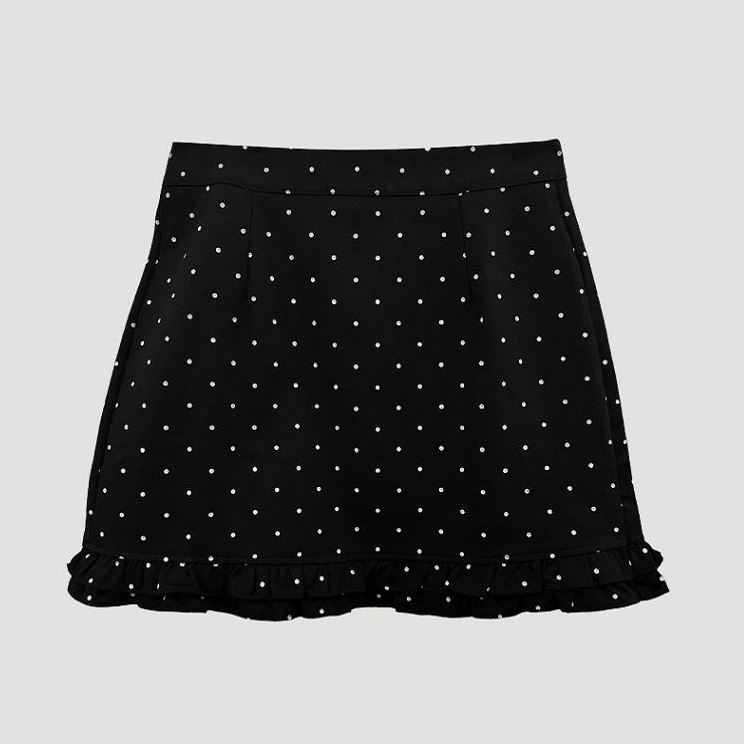 六1004韩国正品10595 半身裙区英伦人气流行秋季瑞丽通勤独特纯色