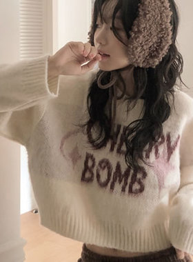 五1125韩国直邮vin-vle- 针织衫区5065382新款原宿直邮别致甜美