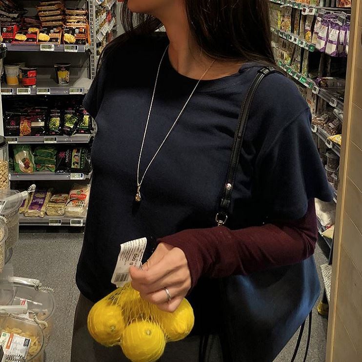 六1004韩国正品won-log-28718 T恤区秋季瑞丽通勤独特纯色高端