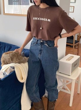 九1114韩国东大门t恤区acre-8698095休闲简约直邮都市人气优雅