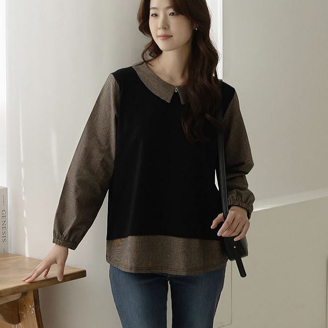 六1004韩国正品ely-s--ia274726 T恤区瑞丽通勤独特纯色高端正品