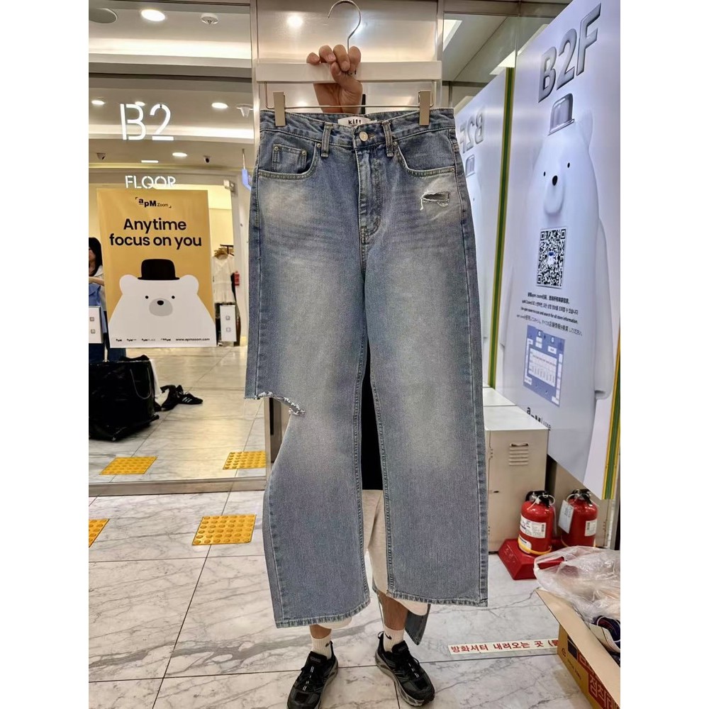 九0529韩国东大门运动牛仔裤区kiff-8545791独特直邮别致甜美浪漫
