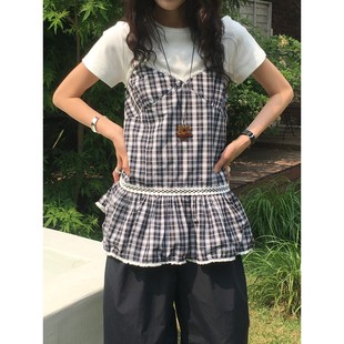 秋夏学院韩版 八0716韩国东大门背心区4343050原宿甜美风格 档口