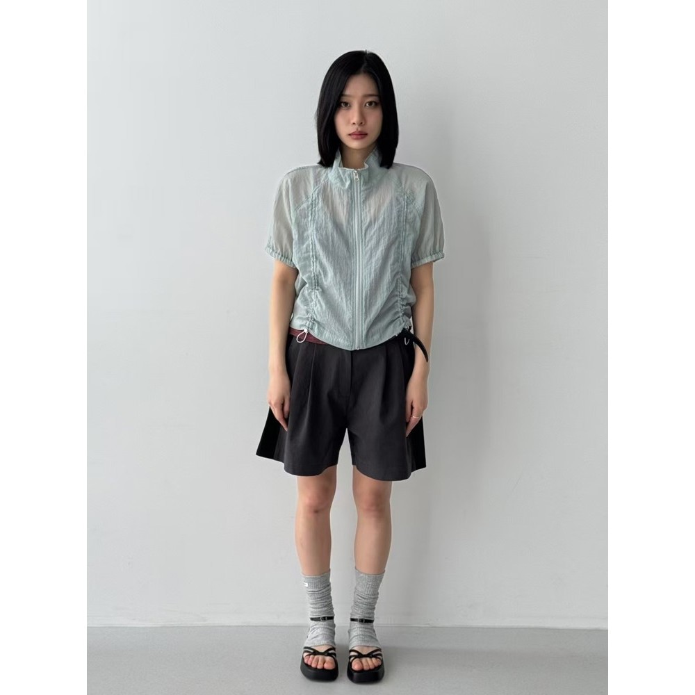 九0529韩国东大门运动短裤区WEREPIECE-8545514正品大气休闲复古