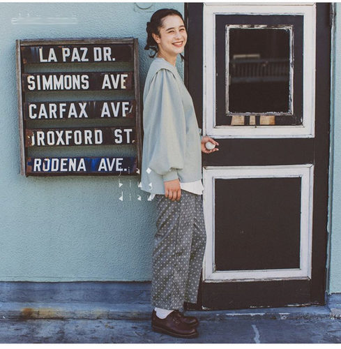 1223ehk@ s*po画册印花宽松裤