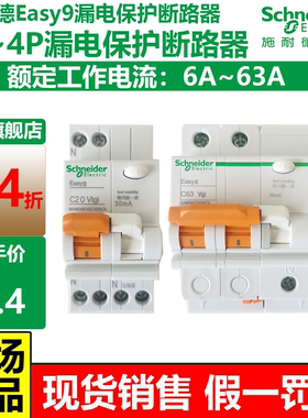施耐德Easy9家用总开2P4P63a开关漏电断路保护器DPN20a空开带漏保