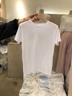 新款 韩国东大门2020夏季 莫代尔白色短袖 T恤女网红ins圆领上衣潮