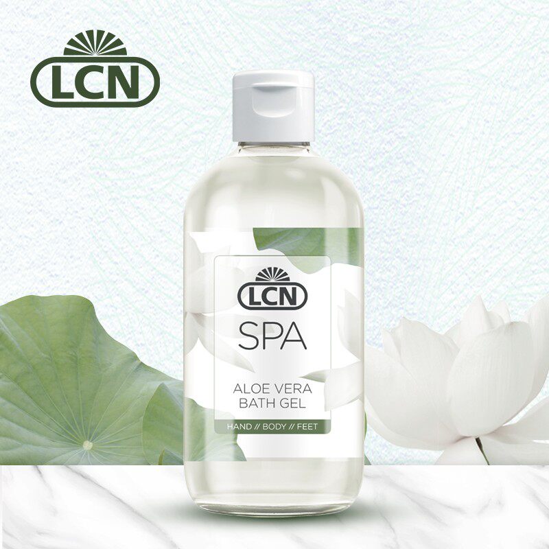 德国lcn spa 白荷花系列沐浴啫喱手部护理足部身体护理芦荟沐浴露