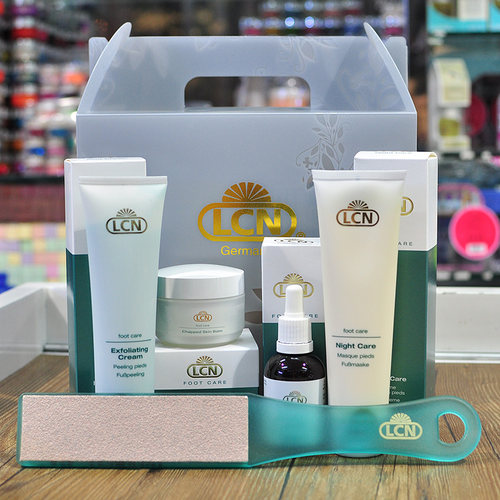 足部护理LCN德国嫩白套装五件套
