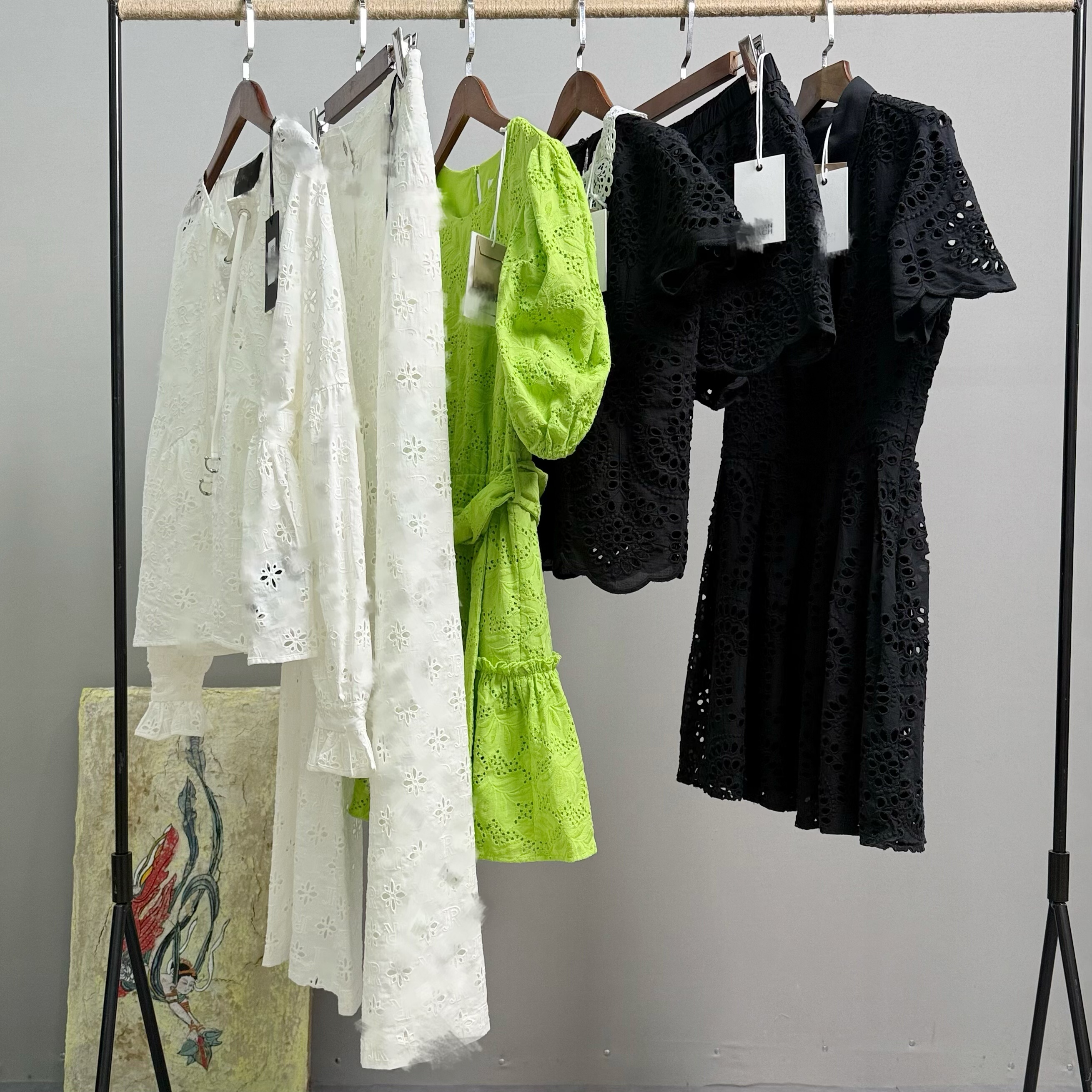 外贸单意大利奢时尚宽松镂空刺绣衬衫阔腿裤上衣短裤修身连衣裙女,女装/女士精品,连衣裙,淘宝优惠券,粉丝福利购,淘宝优惠卷