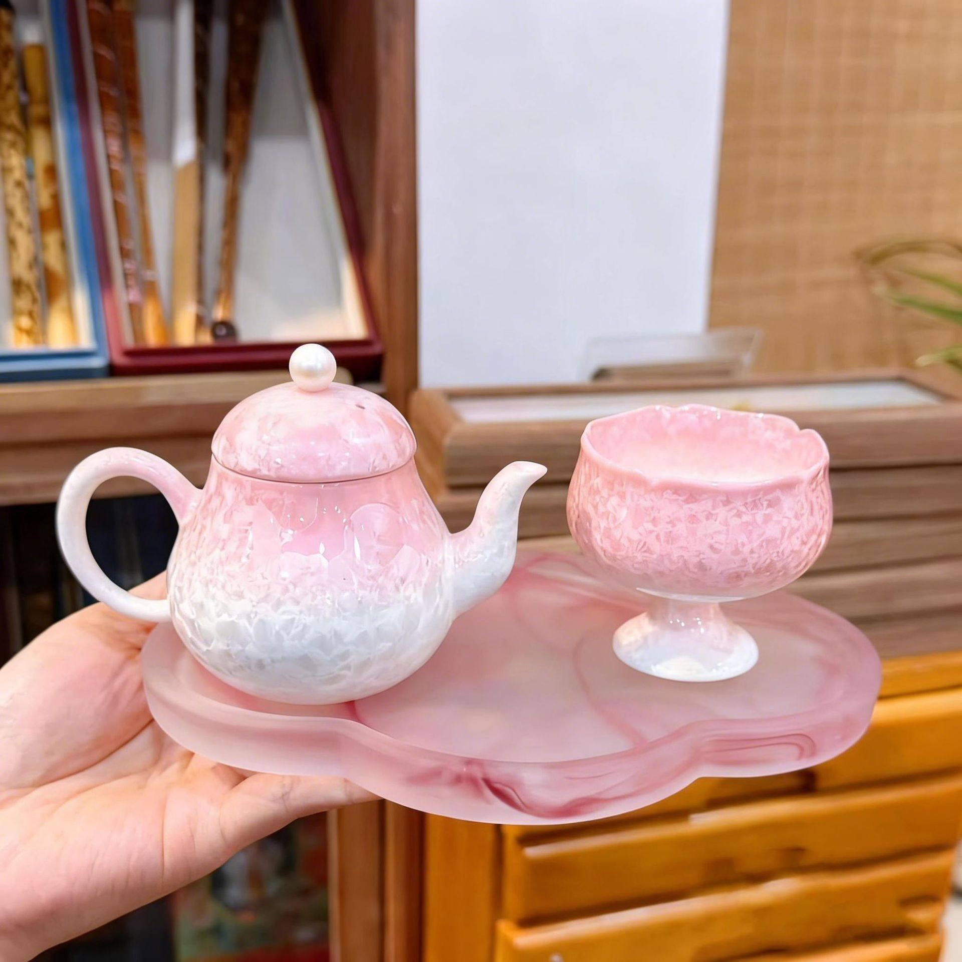 【杭州灵隐景区】星粉杯 新年红云当头 冰裂纹陶瓷杯 桌面摆0,餐饮具,功夫茶具,淘宝优惠券,粉丝福利购,淘宝优惠卷