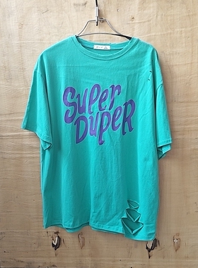 美式复古短袖t恤女夏2025宽松韩版ins潮oversize学生体恤纯棉上衣