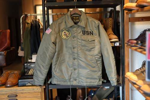 n1甲板服棉服翻领夹克外套男女户外休闲防风保暖派克服海军风工装