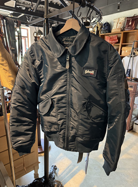 schott飞行服夹克45p棉服男女同款防风保暖外套棒球服军风肖特潮