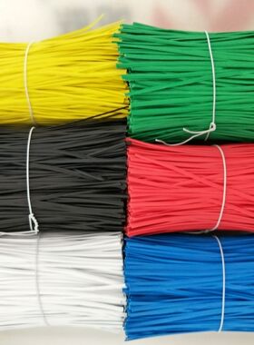 铁芯扎线 白色扁形扎丝  鲜花绿色工艺品扎线  园林艺花束包装扎