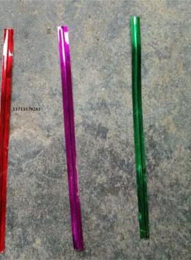 食品级金色银色包装带 彩丝绳 pet棒棒糖扎线铁丝钢丝绳绳子扎带