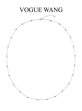 VOGUEWANG纯银豆豆长项链叠搭