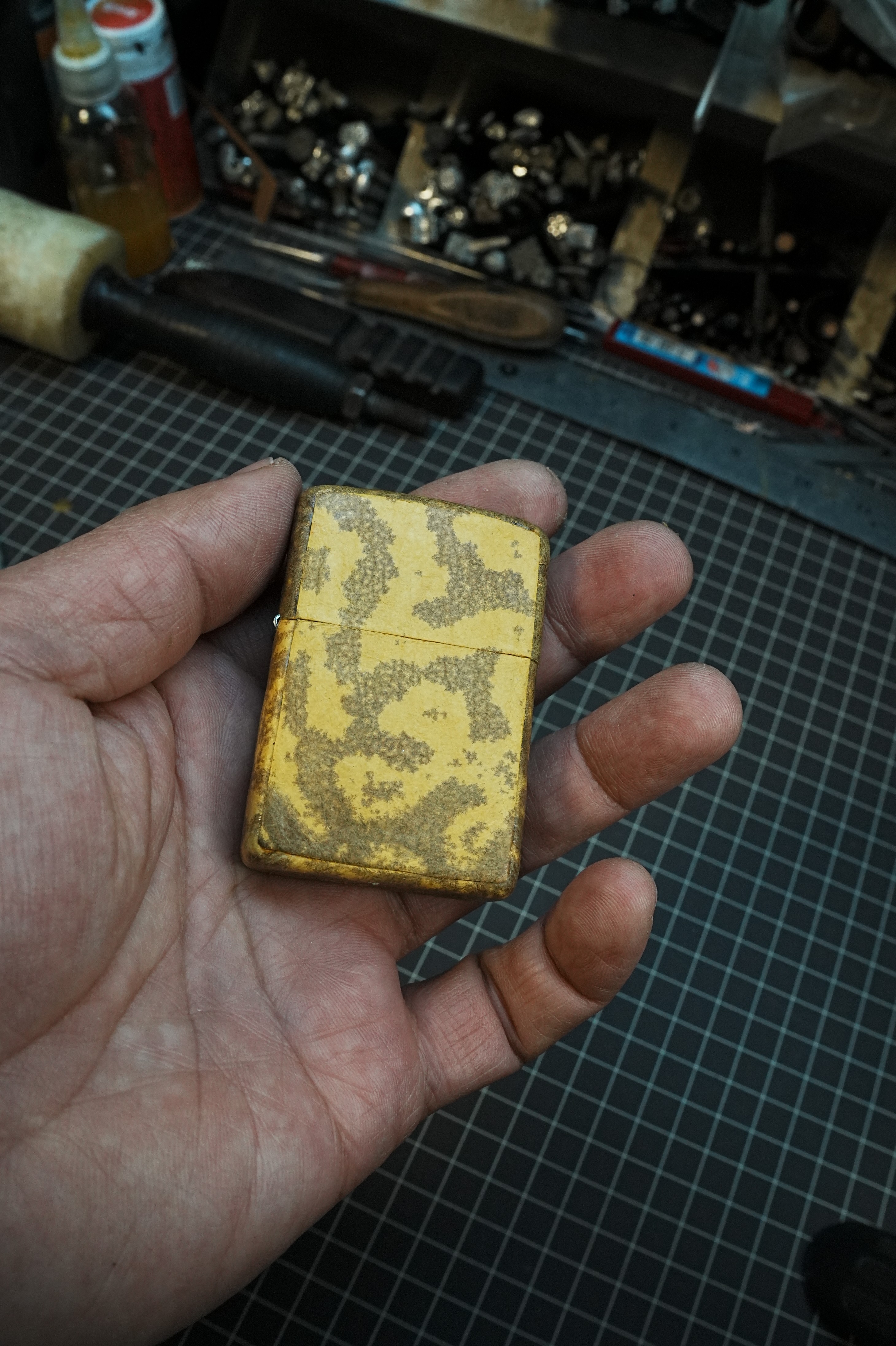 Zippo贴皮蟾蜍皮包皮订制