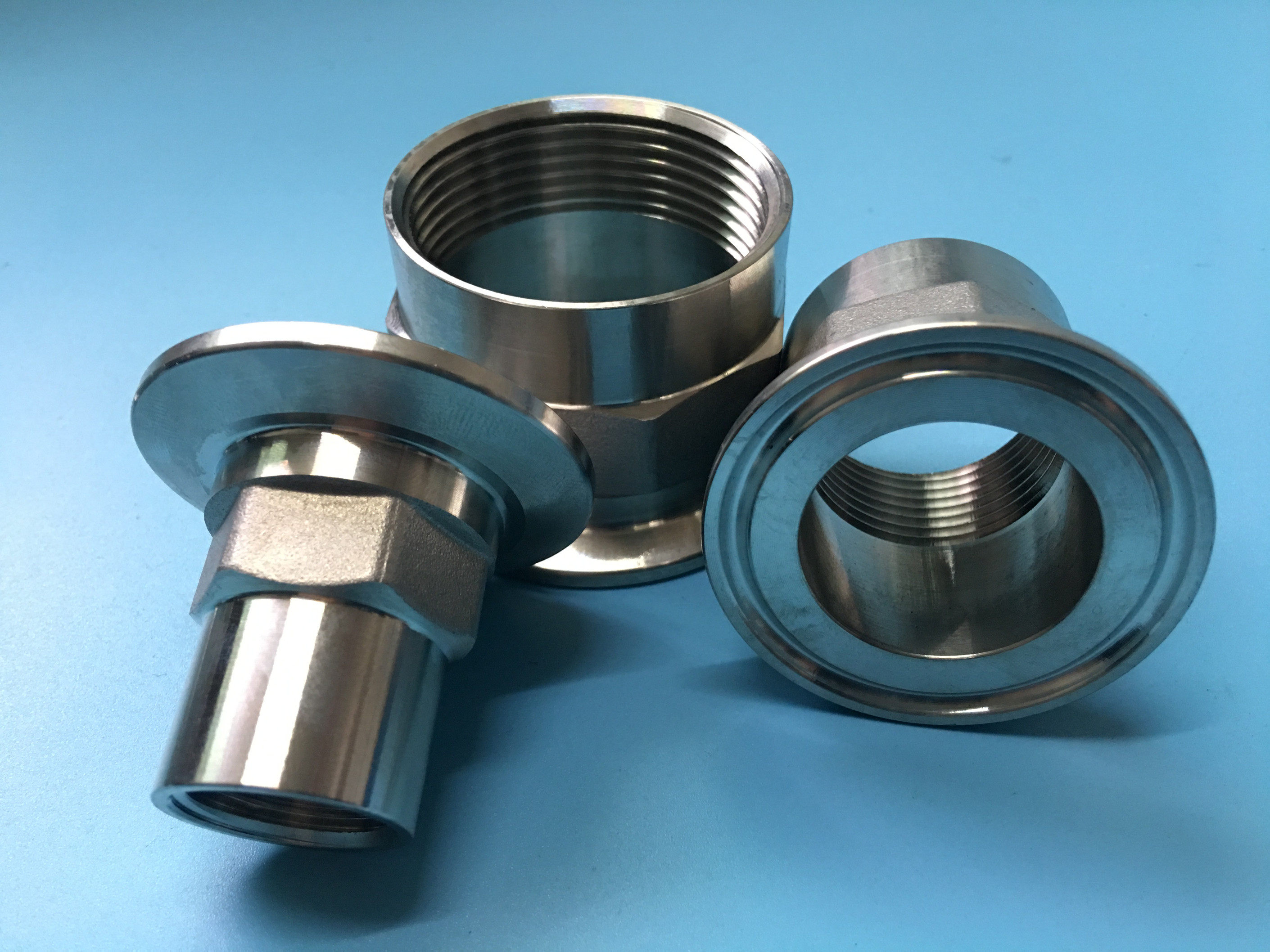 不锈钢sus304 316l食品级卫生级快装内丝卡箍式内螺纹转接头g螺纹