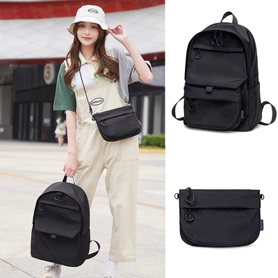 大号多功能可拆分手提双肩单肩斜挎电脑书男女学生旅行休闲背包潮