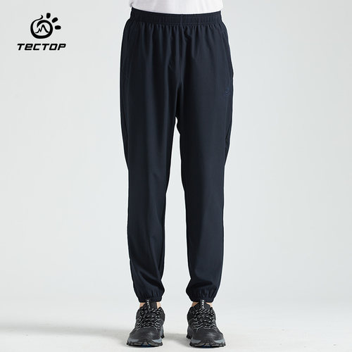 TECTOP探拓户外春夏休闲长裤男女轻薄款宽松运动裤弹力透气束口裤