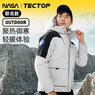 探拓户外棉服男士秋冬夹棉保暖防寒服防泼水防风工装外套NASA联名