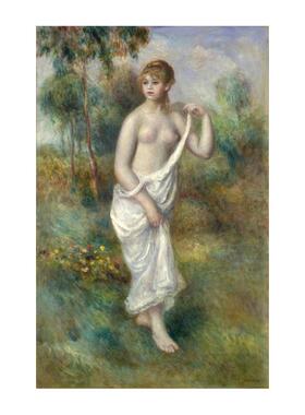 雷诺阿Renoir油画世界名画手绘临摹浴女森林装饰画人物玄关装饰画