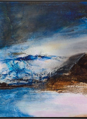 赵无极抽象油画28.12.99临摹复制简约装饰画客厅现代办公室挂画