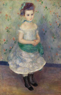法国印象派雷诺阿临摹人物油画手绘无框玄关保罗鲁埃尔肖像Renoir