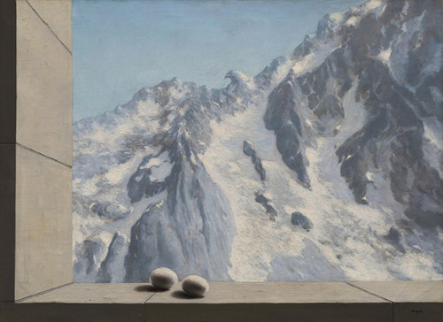Magritte超现实主义马格里特油画安海姆的土地手工绘临摹复制品