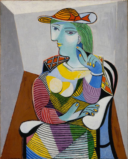 立体手工装饰画picasso毕加索油画玛丽特雷瑟像抽象名画复制品