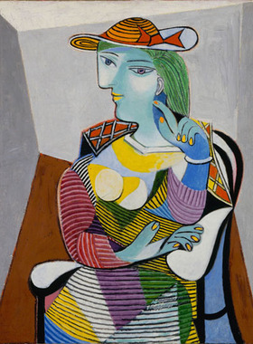立体手工装饰画Picasso毕加索临摹油画玛丽特雷瑟像抽象画复制品