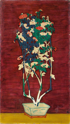 花卉装饰画餐厅静物挂画常玉油画聚瑞盈馨复制品手绘植物简美