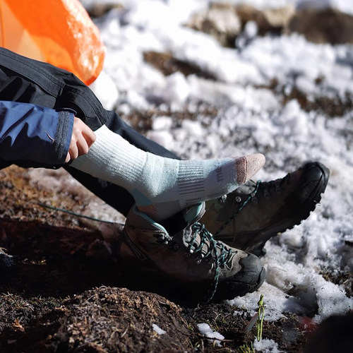 冬季中筒保暖防寒男女美利奴毛圈
