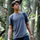 男春夏美利奴羊毛圆领速干衣短袖 美丽诺爬山户外徒步休闲衣t恤