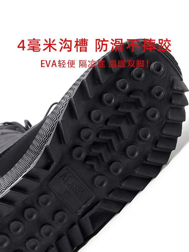 NEW WINTER WOMENS SHOES THICKENED PLUS VELVET WARM COTTON SHOES WATERPROOF SNOW BOOTS LADIES ANTI-SKI SHOES COTTON BOOTS