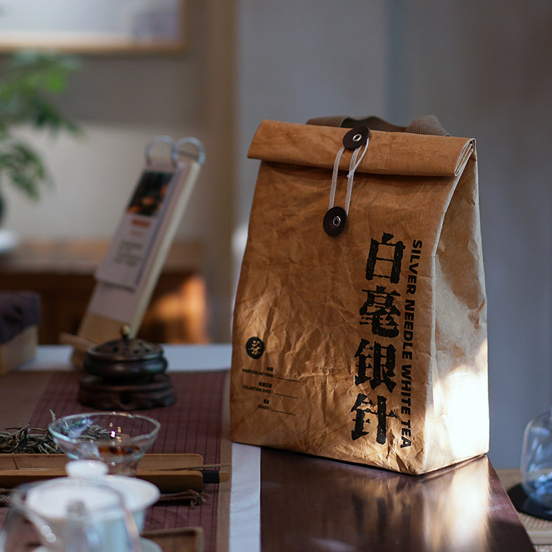 杜邦纸袋中式复古茶茗专用茶叶袋图片