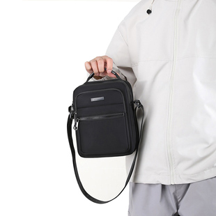 男式 爸爸上班爷爷旅游帆布手提包小背包 包包单肩斜挎包中老年男士