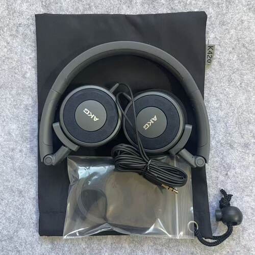 洋货AKG K420怀旧经典头戴耳机可折叠头戴高颜值学生网课复古三频