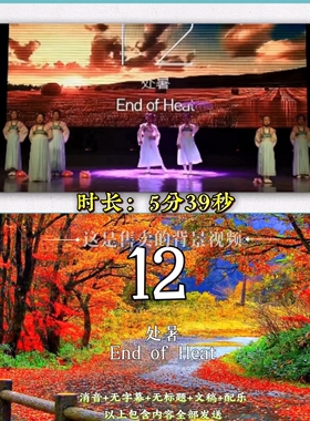 《诗韵节气》背景视频集体表演朗诵二十四节气LED高清大屏背景