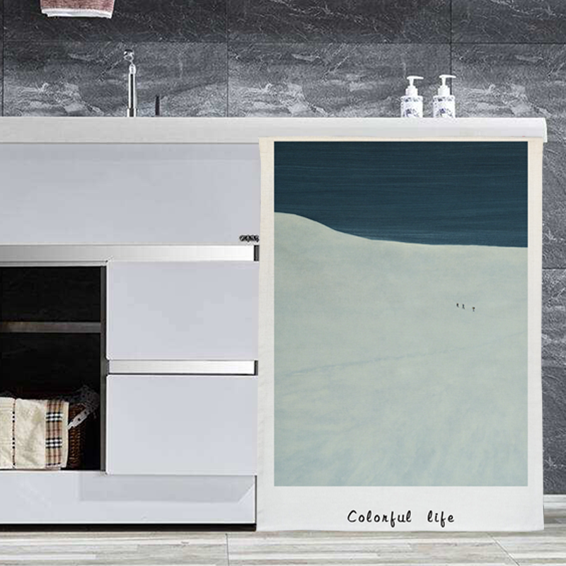 抽象文艺门帘隔断帘柜子帘布帘洗衣机帘防晒遮挡挂帘定制魔术贴,居家布艺,门帘,淘宝优惠券,粉丝福利购,淘宝优惠卷