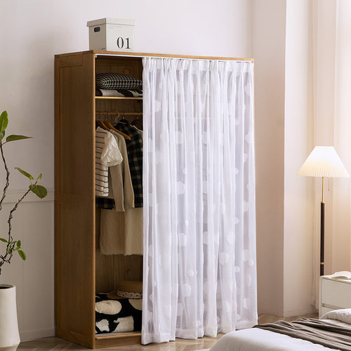 柜子遮挡帘纱帘书柜防尘帘